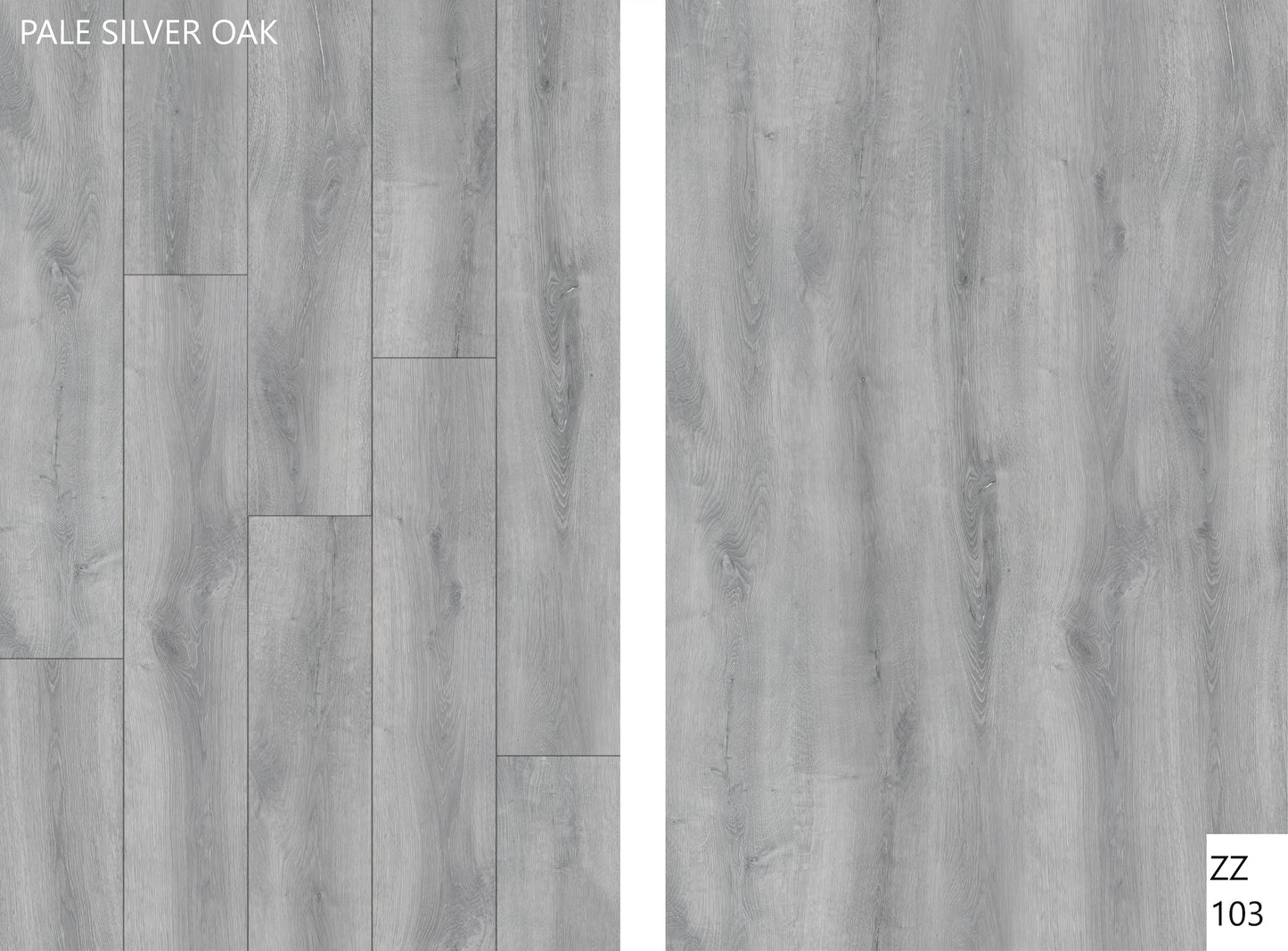 Pale Silver Oak Waterproof Rigid Core Vinyl Plank