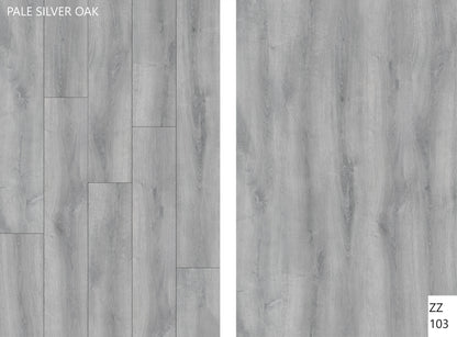 Pale Silver Oak Waterproof Rigid Core Vinyl Plank