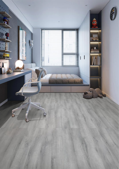 Pale Silver Oak Waterproof Rigid Core Vinyl Plank