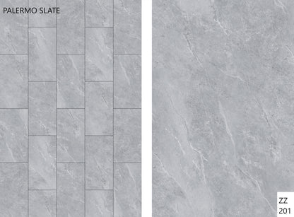 Palermo Slate Waterproof Vinyl Flooring With Stone Pattern