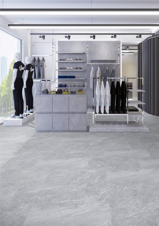 Palermo Slate Waterproof Vinyl Flooring With Stone Pattern