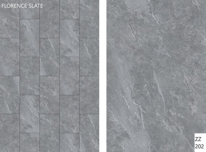 Florence Slate Waterproof Vinyl Flooring With Stone Pattern