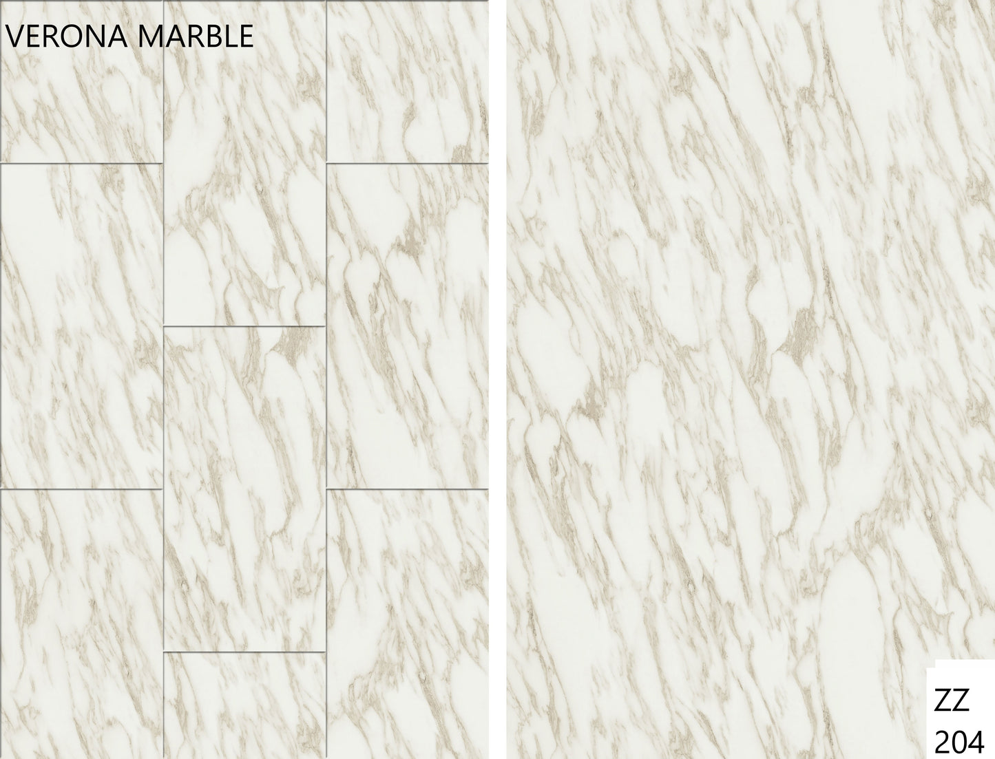 Verona Marble Waterproof Vinyl Flooring With Stone Pattern